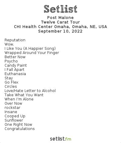 post malone setlist